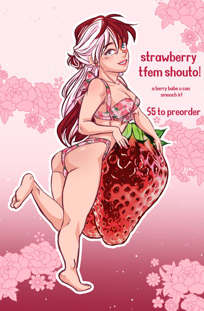 Strawberry Tfem Shouto sticker