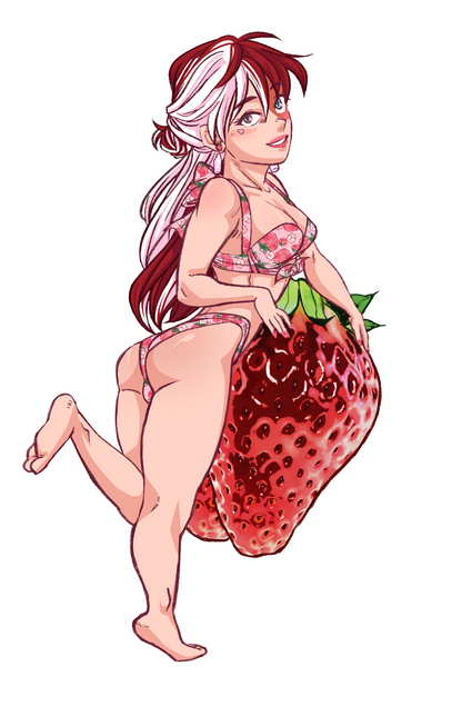 Strawberry Tfem Shouto sticker